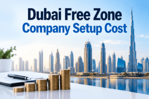 Dubai free zone company setup cost